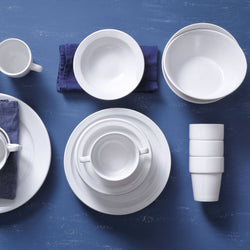 (6 sztuk) Filiżanki do kawy + spodki Mammoet - 200 ml - Biały