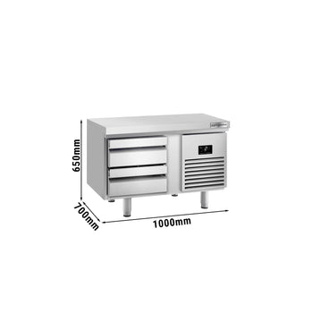 Podstawa chłodnicza PREMIUM PLUS - 1000 mm - 100 litrów - 2 szuflady - Prime Gastro