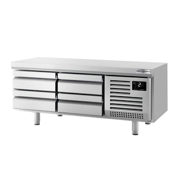 Podstawa chłodnicza PREMIUM PLUS - 1400 mm - 190 litrów - 4 szuflady - Prime Gastro
