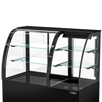 Witryna chłodnicza i sprzedażowa – samoobsługowa – 1400 mm – podwójne szyby – z 2 półkami - Prime Gastro