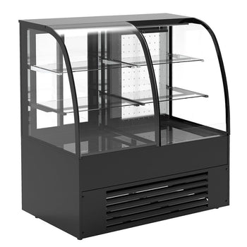 Witryny ekspozycyjne na ciasta - samoobsługowa - 1400 mm - z oświetleniem LED & 2 półkami - Prime Gastro