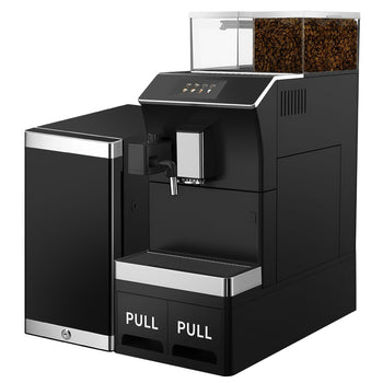 W pełni automatyczny ekspres do kawy - 1,3 kW - 5-calowy ekran dotykowy - włącznie z chłodziarką do mleka - Prime Gastro