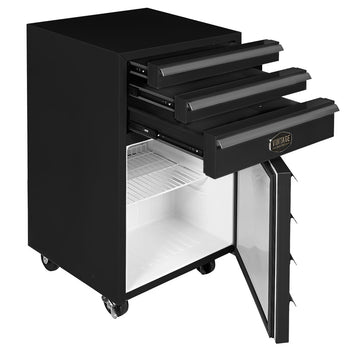 GASTRO-COOL | Chłodziarka "Wózek warsztatowy" - 50 litrów - 1 drzwi - Czarny - Prime Gastro
