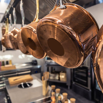 Trójwarstwowa patelnia do smażenia z miedzi - trójwarstwowa konstrukcja ze stali nierdzewnej, aluminium & miedzi - Ø 240 mm - Prime Gastro