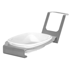 (3 sztuki) Podstawka pod łyżkę - owalna - chromowany