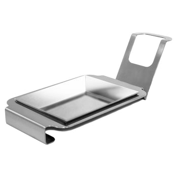 (3 sztuki) Podstawka pod łyżkę - kwadratowa - chrom - Prime Gastro