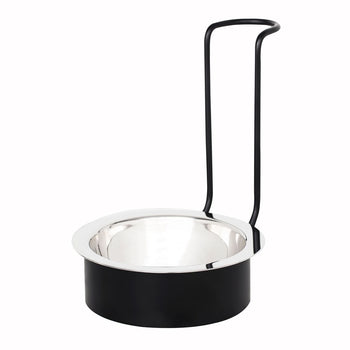 (3 sztuki) Podstawka pod łyżkę - okrągła - czarna - Prime Gastro