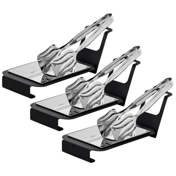 (3 sztuki) Podstawka pod łyżkę - kwadratowa - czarna - Prime Gastro