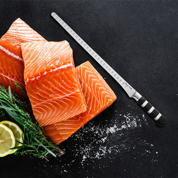 F. DICK | 1905 - Nóż do łososia - ze żłobieniami - Ostrze: 320 mm - Prime Gastro