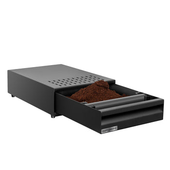 Szuflada na fusy z kawy - pojedyncza - 255 x 380 x 105 mm - z uderzakiem - czarna - Prime Gastro