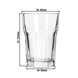 (12 sztuk) Szklanka do longdrinków - GIBRALTAR - 355 ml - przezroczysta