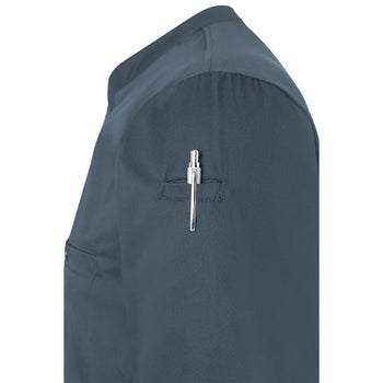 (6 sztuk) KARLOWSKY | Męska koszulka gastronomiczna robocza z długim rękawem Performance - Antracyt - Rozmiar: 3XL - Prime Gastro