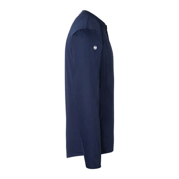 (6 sztuk) KARLOWSKY | Męska koszulka gastronomiczna robocza z długim rękawem Performance - Granatowa - Rozmiar: M - Prime Gastro