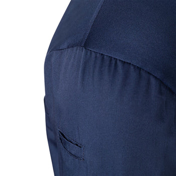 (6 sztuk) KARLOWSKY | Męska koszulka gastronomiczna robocza z długim rękawem Performance - Granatowa - Rozmiar: L - Prime Gastro