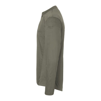 (6 sztuk) KARLOWSKY | Męska koszulka gastronomiczna robocza z długim rękawem Performance - Szałwiowa - Rozmiar: 3XL - Prime Gastro