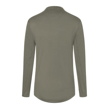 (6 sztuk) KARLOWSKY | Męska koszulka gastronomiczna robocza z długim rękawem Performance - Szałwiowa - Rozmiar: M - Prime Gastro