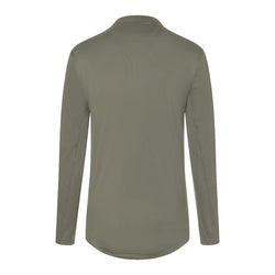 (6 sztuk) KARLOWSKY | Męska koszulka gastronomiczna robocza z długim rękawem Performance - Szałwiowa - Rozmiar: XL