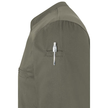 (6 sztuk) KARLOWSKY | Męska koszulka gastronomiczna robocza z długim rękawem Performance - Szałwiowa - Rozmiar: 2XL - Prime Gastro