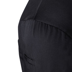 (6 sztuk) KARLOWSKY | Męska koszulka gastronomiczna robocza z długim rękawem Performance - Czarna - Rozmiar: 4XL