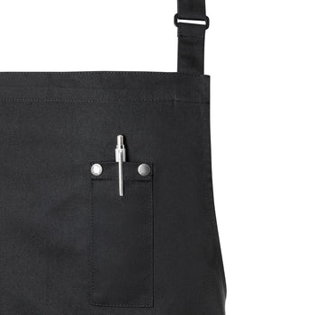 KARLOWSKY | Fartuch na szelkach z krótkim rękawem ROCK CHEF®-Stage2 z klamrą i kieszeniami - Prime Gastro