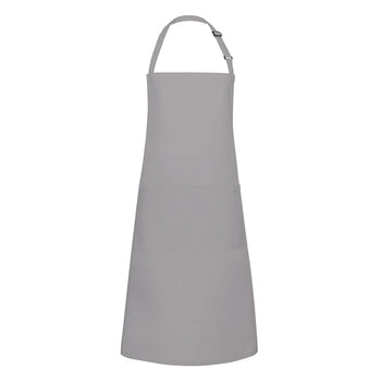 KARLOWSKY | Fartuch na szelkach z kieszenią Basic - bazaltowy szary - Prime Gastro