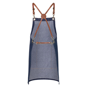 KARLOWSKY | Fartuch na szelkach dżinsowy X-Style - dżinsowy niebieski - Prime Gastro