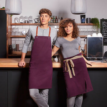 KARLOWSKY | Fartuch na szelkach Green-Generation - oberżyna - Prime Gastro