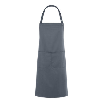 (6 szt) KARLOWSKY | Fartuch na szelkach Teneriffa - antracytowy - Prime Gastro