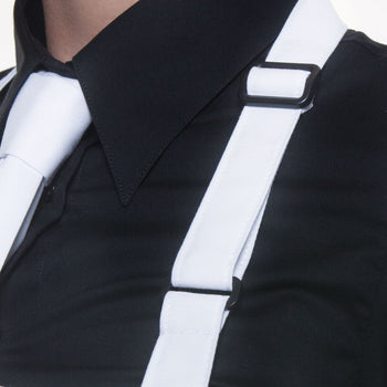 KARLOWSKY | Wodoodporny fartuch na szelkach - Biały - Prime Gastro