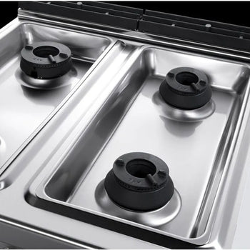 Kuchenka gazowa - 28 kW - 4 palnikowa- włącznie z piekarnikiem gazowym statycznym - 7,8 kW - Prime Gastro