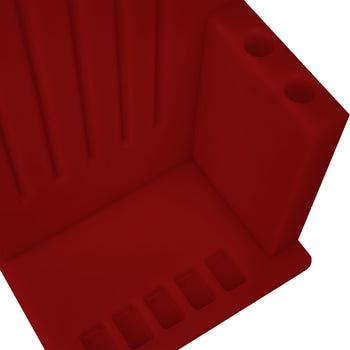 Stojak do przechowywania noży - czerwony - Prime Gastro