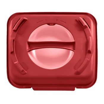 (20 sztuk) Pojemnik Menu - 600 ml - podzielone - malinowa czerwień/stary róż - Prime Gastro