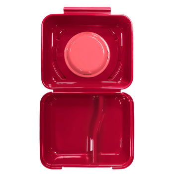 (20 sztuk) Pojemnik Menu - 600 ml - podzielone - malinowa czerwień/stary róż - Prime Gastro