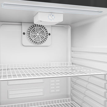 Chłodziarka minibarowa - 500 mm - 120 litrów - z 1 szklanymi drzwiami & oświetleniem LED - Prime Gastro