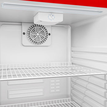 Chłodziarka minibarowa - 500 mm - 120 litrów - z 1 szklanymi drzwiami & oświetleniem LED - Prime Gastro