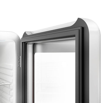 Chłodziarka minibarowa - 500 mm - 120 litrów - z 1 szklanymi drzwiami & oświetleniem LED - Prime Gastro