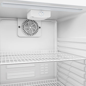 Chłodziarka minibarowa - 500 mm - 120 litrów - z 1 szklanymi drzwiami & oświetleniem LED - Prime Gastro