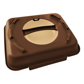 (20 sztuk) Pojemnik Menu - 600 ml - niepodzielone - ciemnobrązowe/brązowe - Prime Gastro