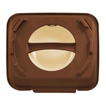 (20 sztuk) Pojemnik Menu - 600 ml - niepodzielone - ciemnobrązowe/brązowe - Prime Gastro