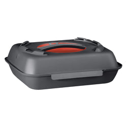 (20 sztuk) Pojemnik na menu - 600 ml - niepodzielone - antracytowo - szare/czerwone