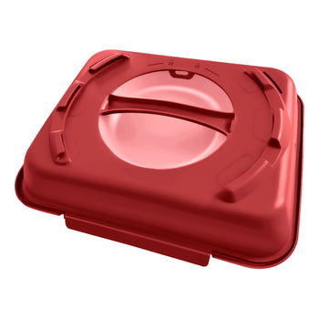 (20 sztuk) Pojemnik Menu - 600 ml - niepodzielone - malinowa czerwień/stary róż - Prime Gastro