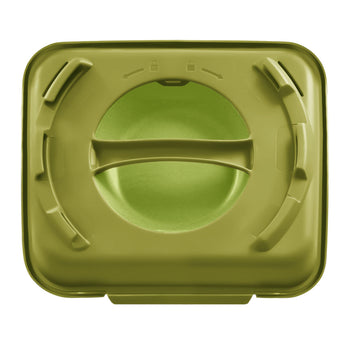 (20 sztuk) Pojemnik na menu - 600 ml - niepodzielone - oliwkowy/jasnozielony - Prime Gastro