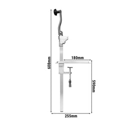 Manualny otwieracz do puszek - długość pręta 480 mm