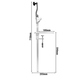 Manualny otwieracz do puszek - długość pręta 590 mm