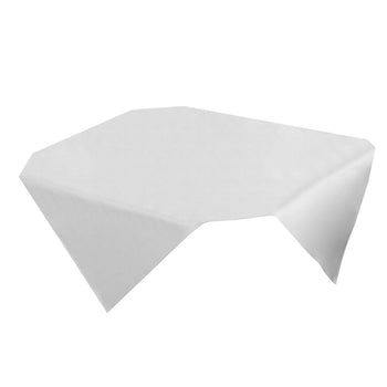 (50 sztuk) Damasceński obrus Porto Diamant - 80 x 80 cm - biały - Prime Gastro