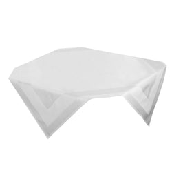 (100 sztuk) Damasceński obrus Tessin Atlas – 80 x 80 cm – biały