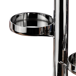 (4 szt.) Stojak do marmolady / Stojak bufetowy - chrom - z 5 półkami