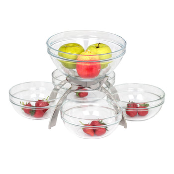 Etażerka do dżemu / stojak bufetowy - chromowany - z 5 półkami - Prime Gastro