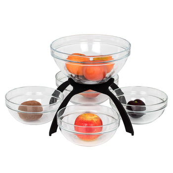 Etażerka do dżemu / stojak bufetowy - czarny - z 5 półkami - Prime Gastro