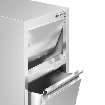 Kosz na śmieci – z klapką – 400 x 500 mm – bez krawędzi - Prime Gastro